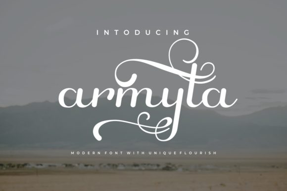 Armyta: A Handwritten Font for Editorial Elegance