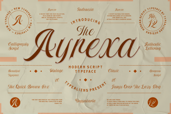 Ayrexa: A Script Font for Editorial Elegance