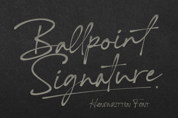Ballpoint Signature: The Font That Elevates Your Brand
