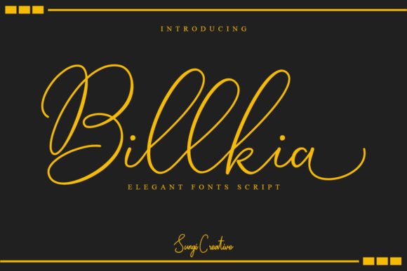 Billkia: A Timeless Script Font for Branding and Design