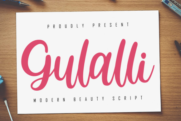 Gulalli: A Handwritten Font for Editorial Elegance