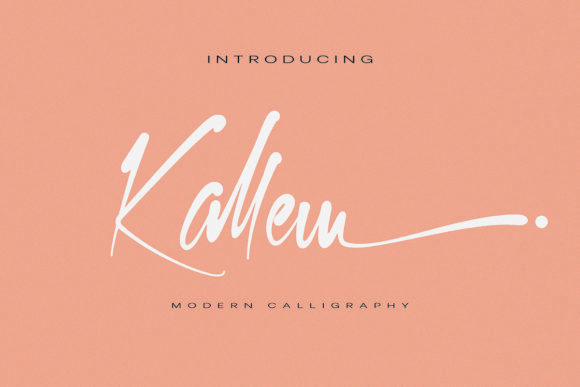 Kallem: A Script Font for Crafters and Product Creators