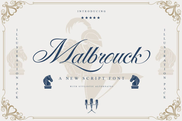 Malbrouck: The Script Font That Elevates Your Digital Brand