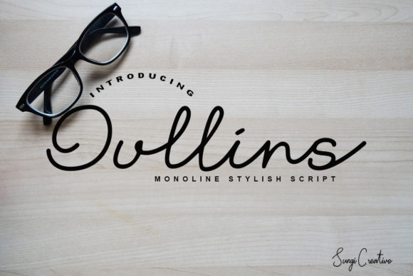 Oullins: A Handwritten Font for Creative Crafters
