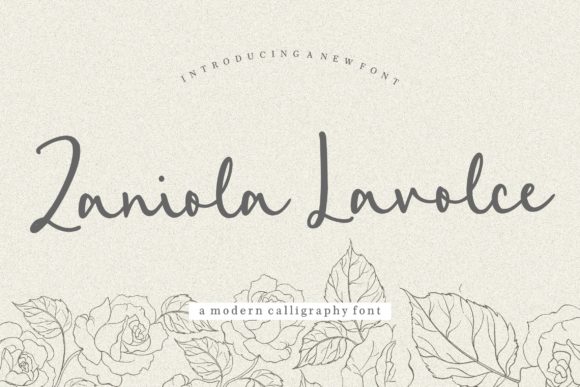 Zaniola Lavolce: A Modern Handwritten Font for Digital Design